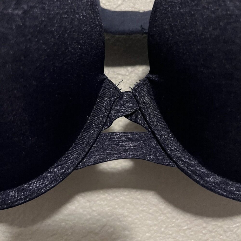 Victoria's Secret Perfect Shape Bra Women 32D Blue Full Coverage T-Shirt Push Up - Picture 4 of 6
